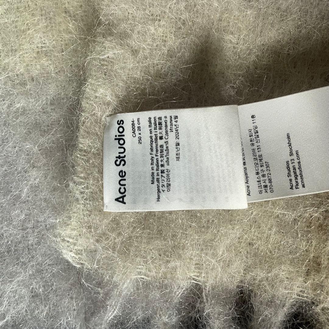 Acne Studios モヘアチェックスカーフ マフラー