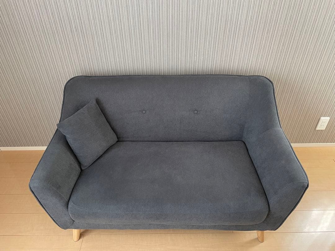 ソファ　2人掛け　　グレー