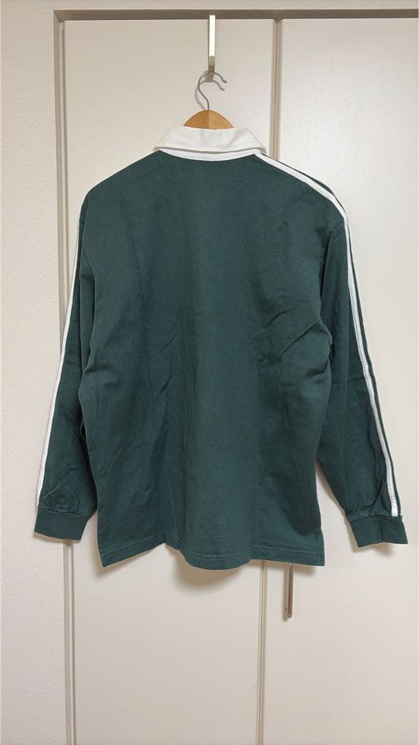常田大希着用 adidas 3ストライプ ラグビー ロングスリーブ ポロ 2XL
