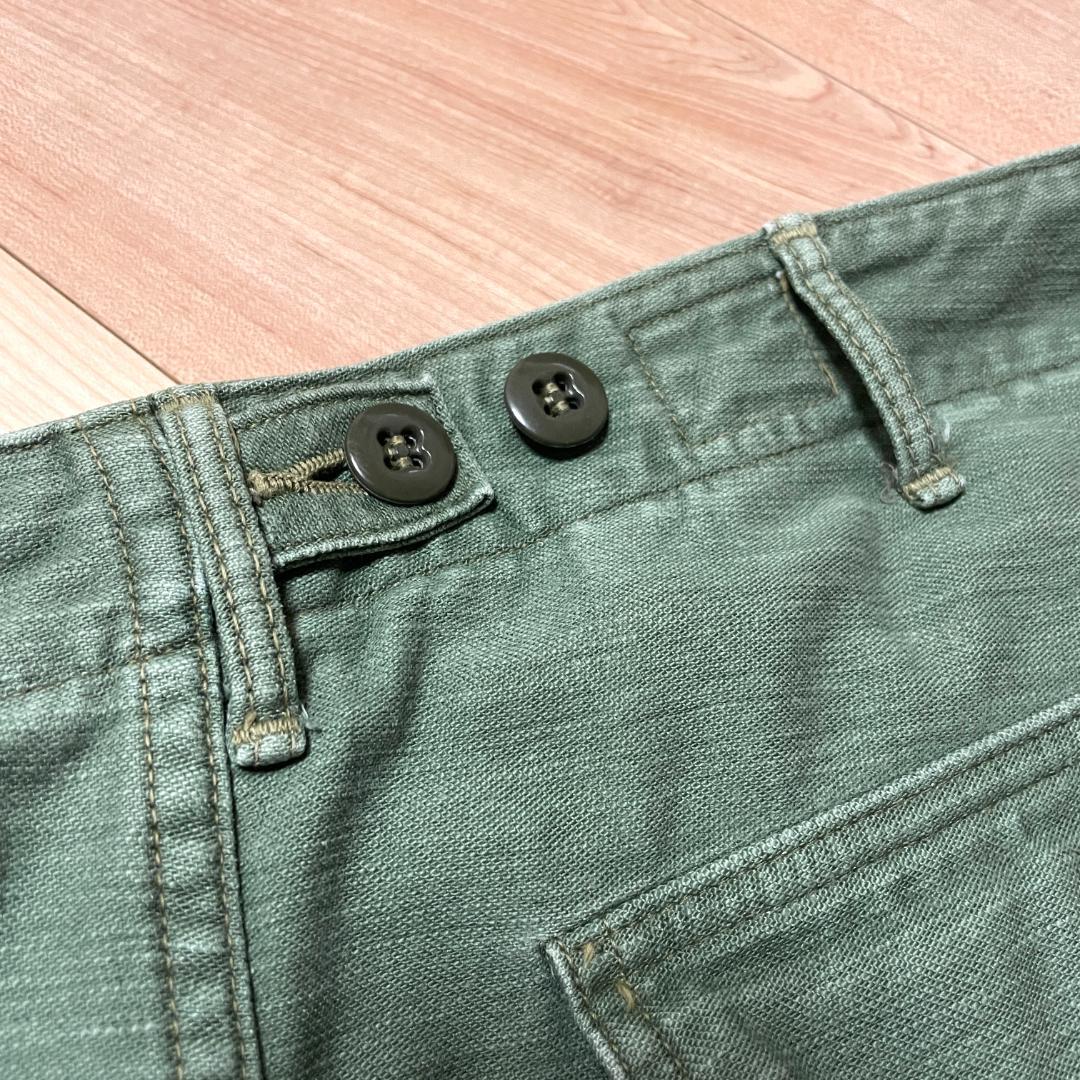 【21時までタイムセール】オアスロウ　ファティーグパンツ　スリム　M