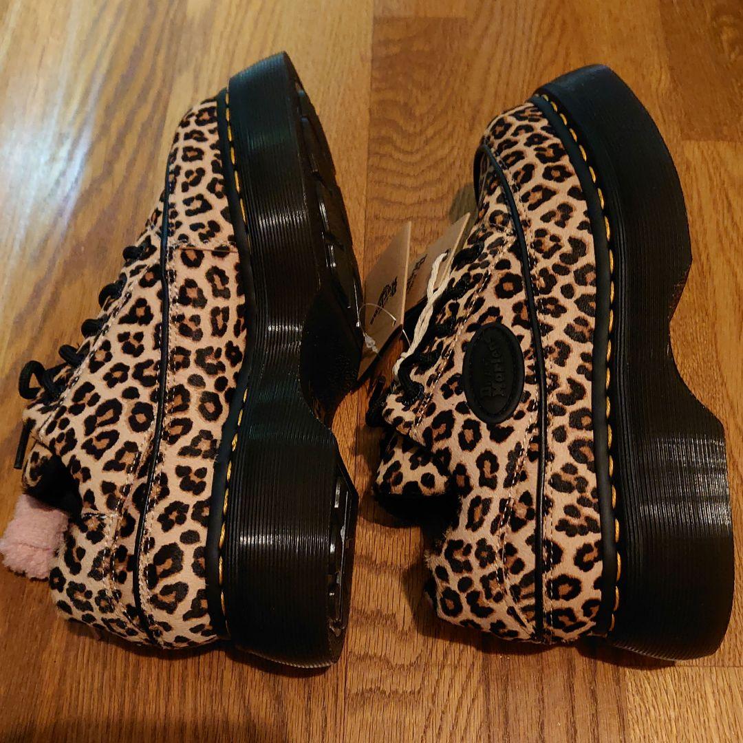 Dr.Martens ヒョウ柄厚底シューズ