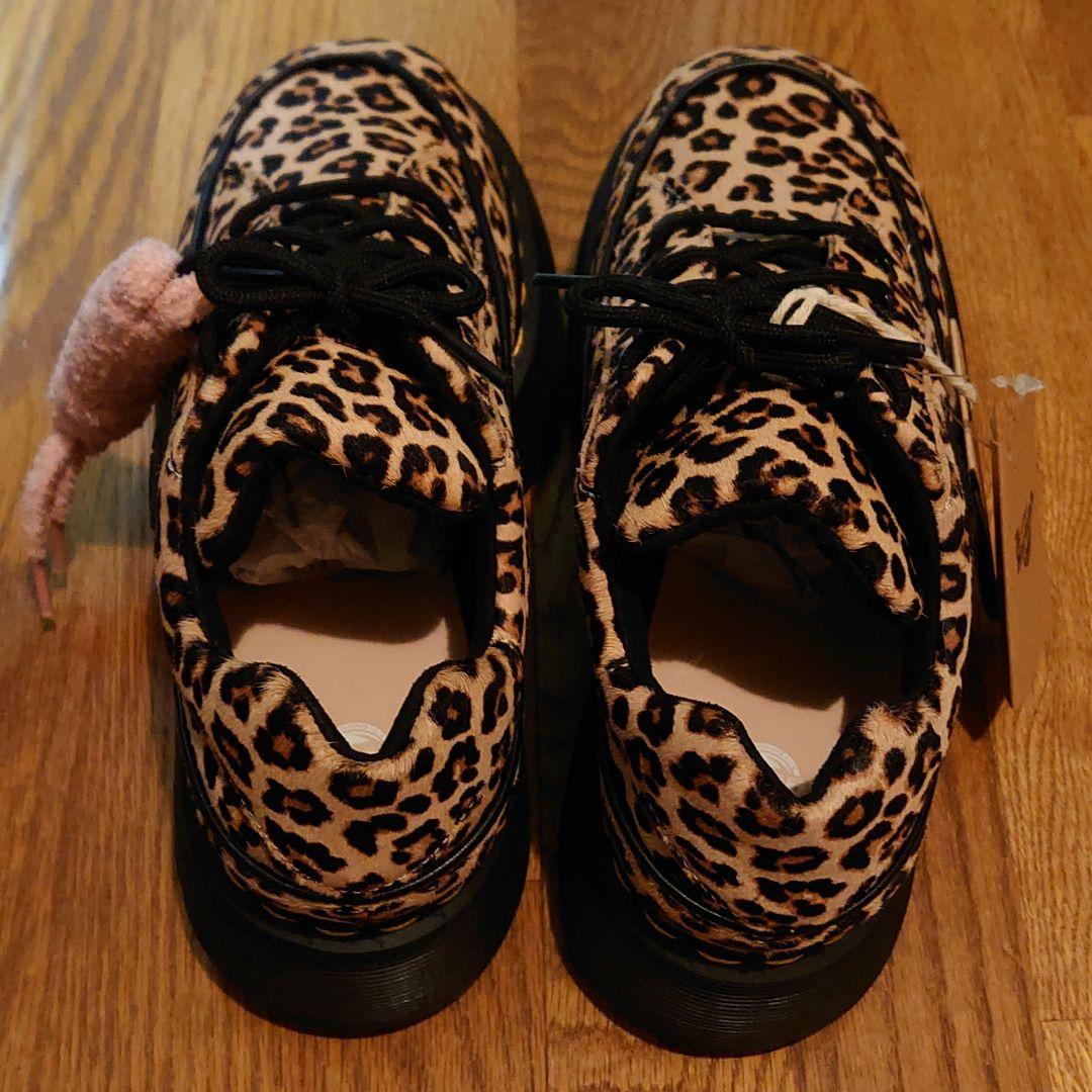 Dr.Martens ヒョウ柄厚底シューズ
