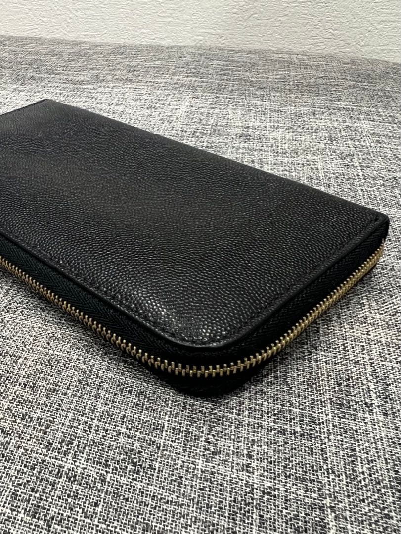 バーバリー BURBERRY エルモア TBロゴ 長財布 ブラック