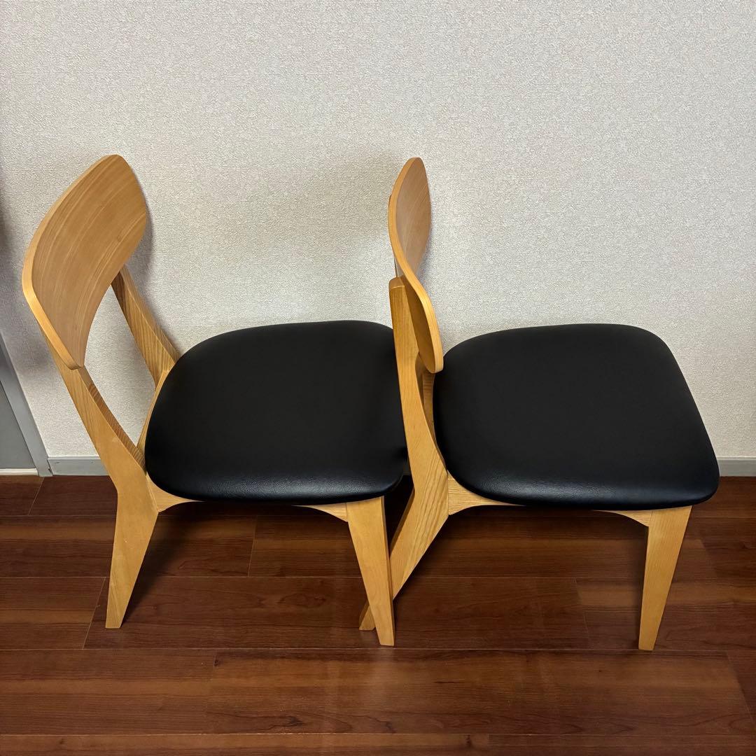 (座面張替済) unico FIX チェア2脚セット 椅子 フィックス ウニコ