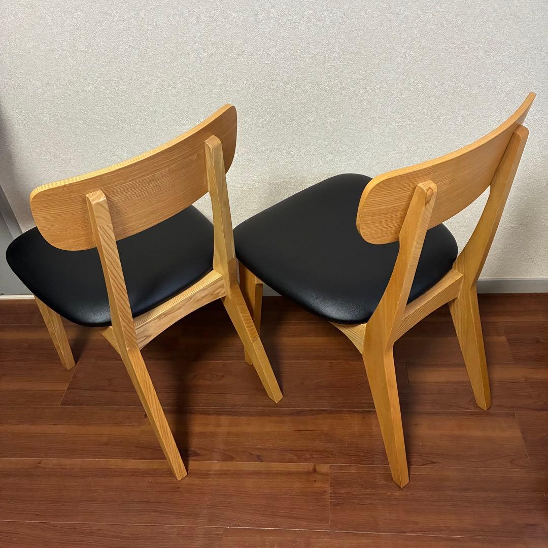 (座面張替済) unico FIX チェア2脚セット 椅子 フィックス ウニコ