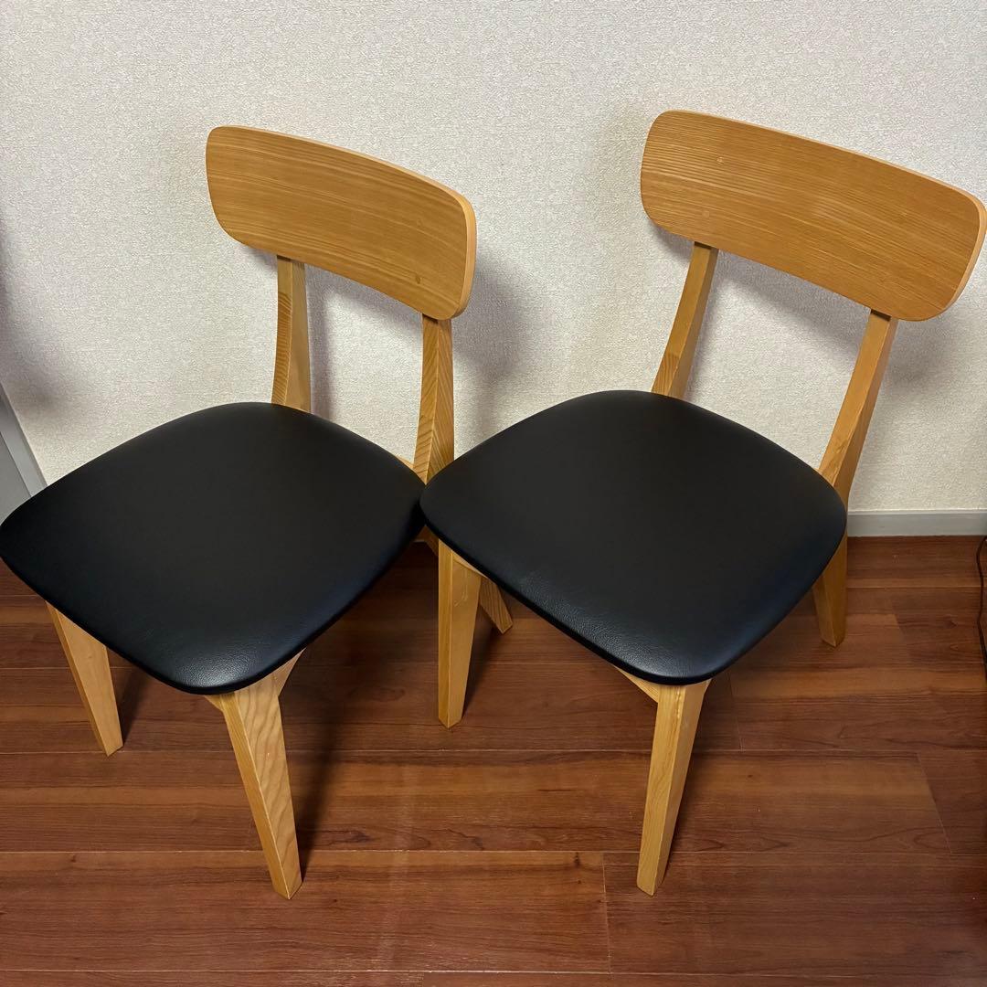 (座面張替済) unico FIX チェア2脚セット 椅子 フィックス ウニコ