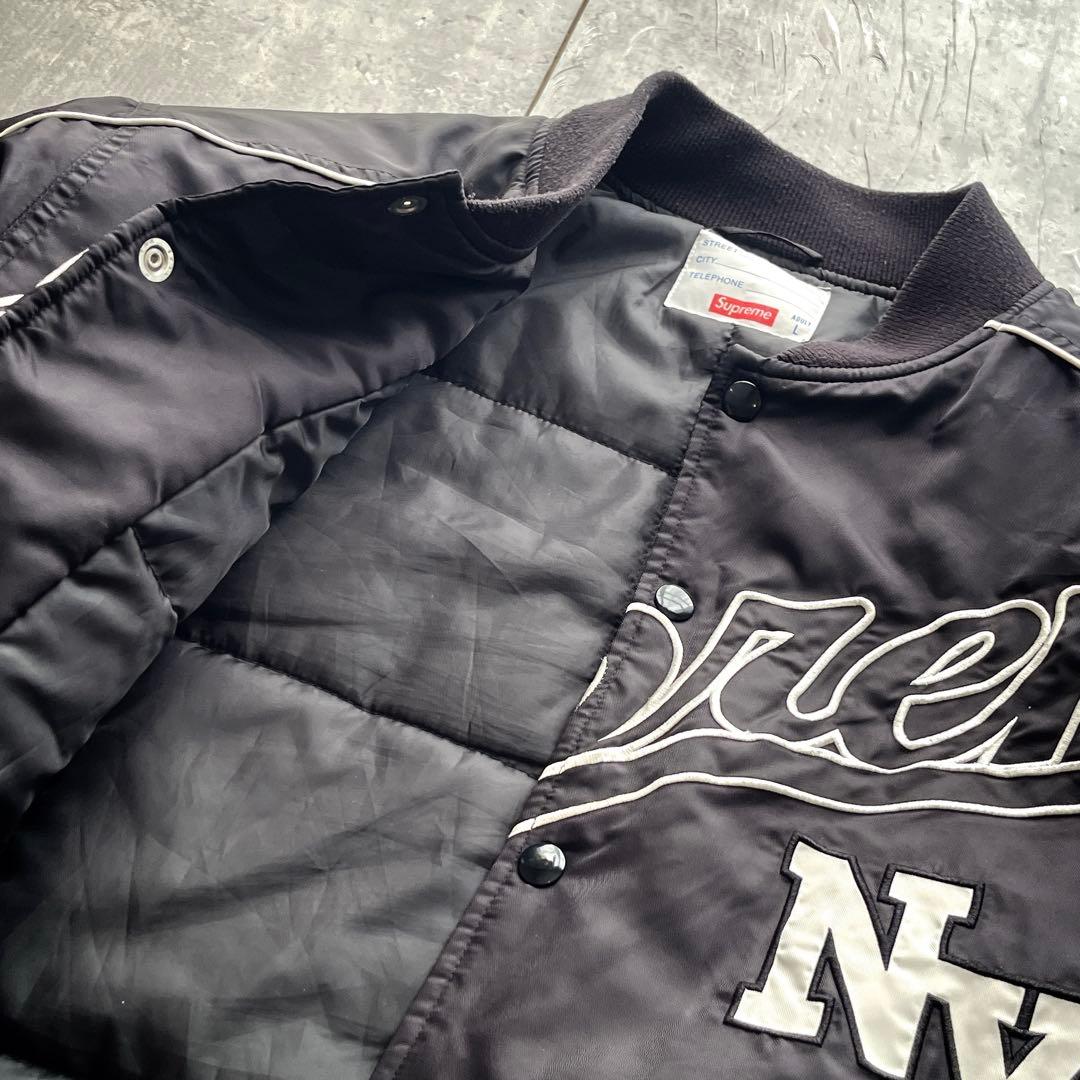 ジャケット・アウター Supreme CONTRAST SCRIPT VARSITY JACKET