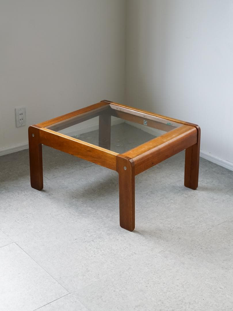 希少 \"TECHNA\"社 vintage ガラステーブル ミッドセンチュリー