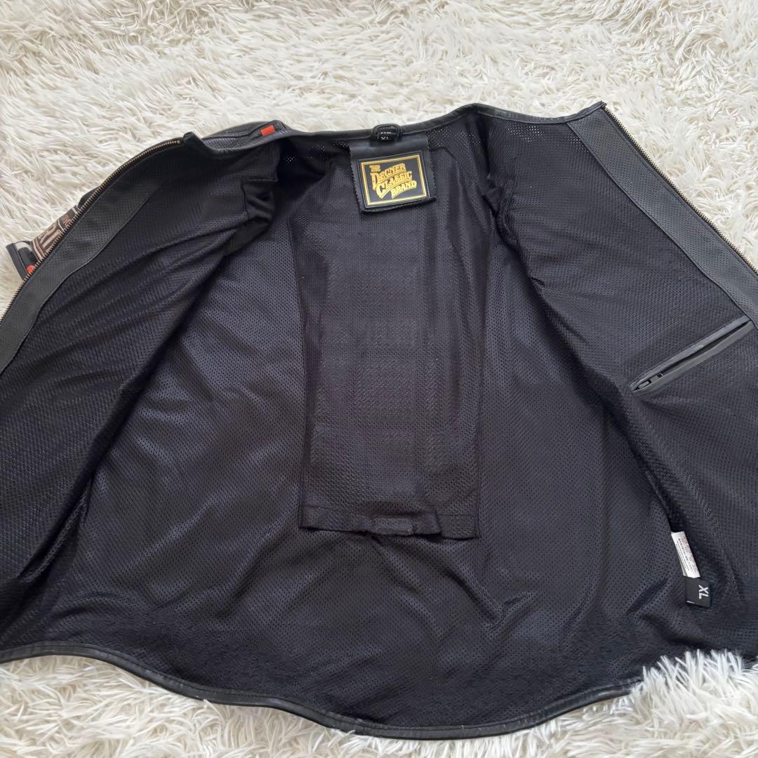 DEGNERデグナー メッシュハーフスリーブ　レザージャケット15SJ半袖　XL