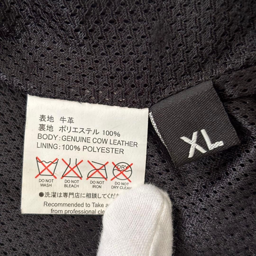 DEGNERデグナー メッシュハーフスリーブ　レザージャケット15SJ半袖　XL