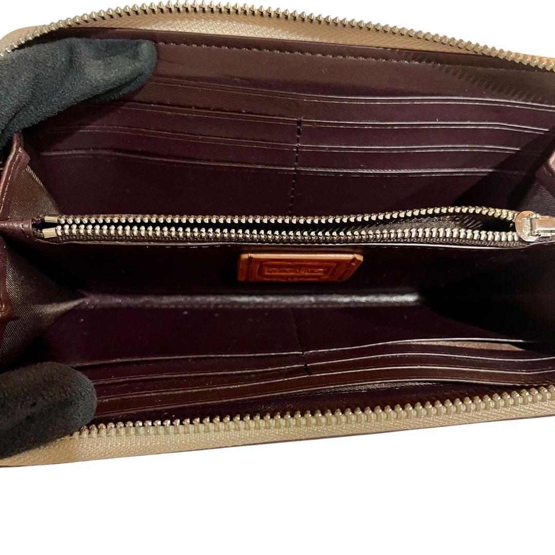 コーチ　COACH ディズニーコラボ　ミッキー　長財布　シグネチャー　ベージュ