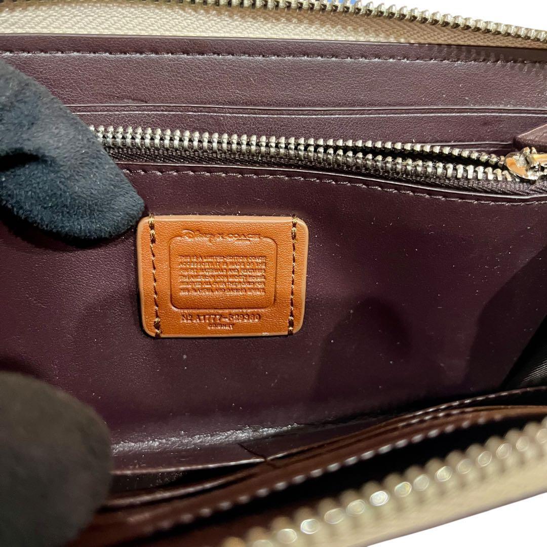 コーチ　COACH ディズニーコラボ　ミッキー　長財布　シグネチャー　ベージュ