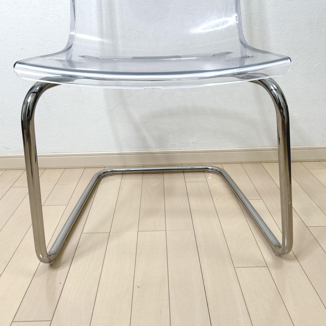 IKEA TOBIAS トービアス ダイニングチェア 椅子 クリア 透明