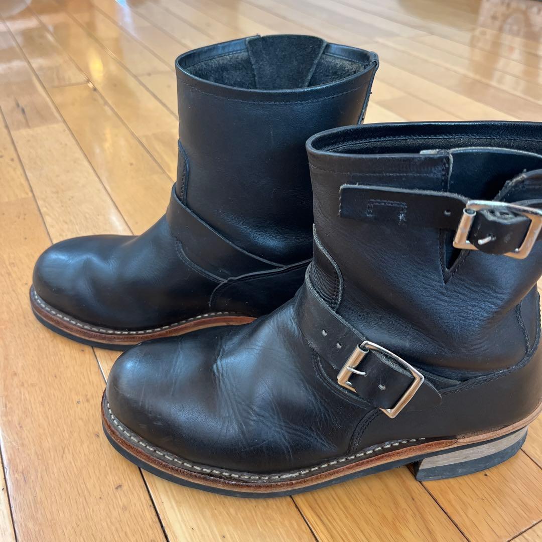 ホーキンス　ブラックレザーエンジニアブーツ　GT4035