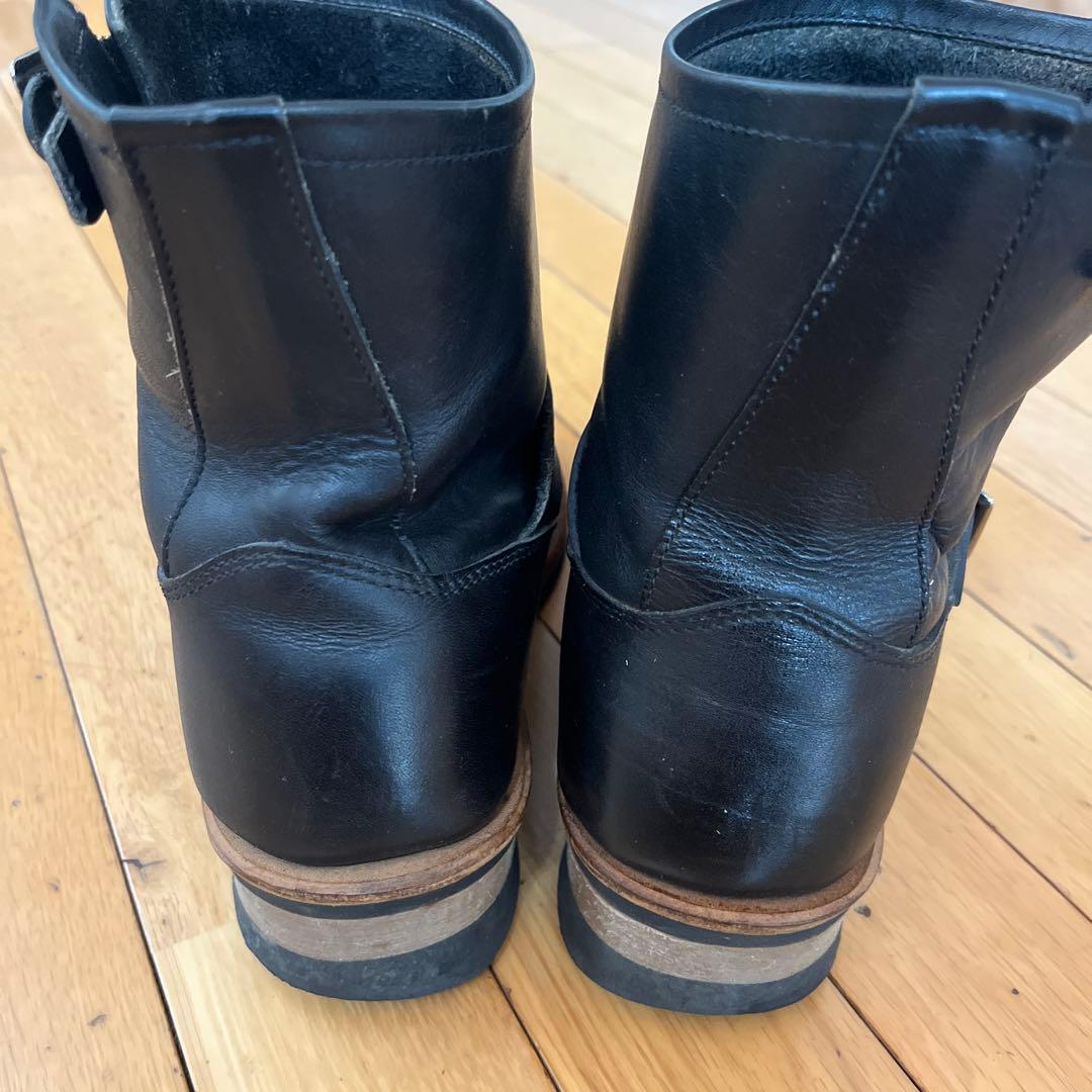 ホーキンス　ブラックレザーエンジニアブーツ　GT4035