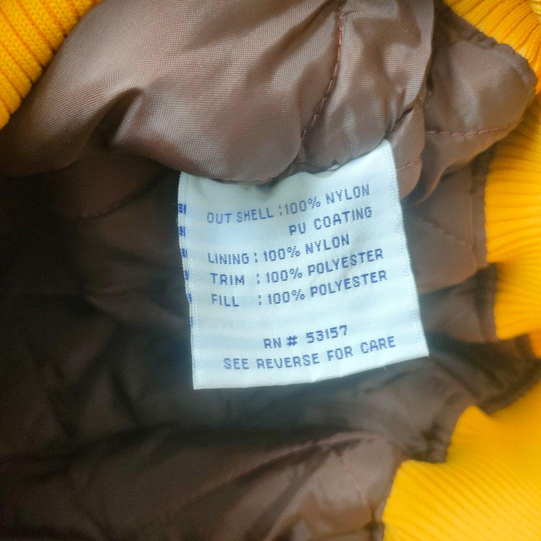 パドレス クーパーズタウン製 スタジャン ナイロンジャケット ブラウン XL