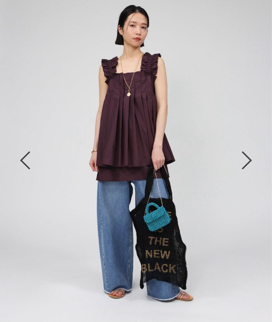 BABYLONE タックレイヤードチュニックブラウス