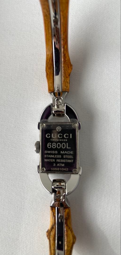 GUCCI グッチ 6800L バンブーバングル レディース 腕時計