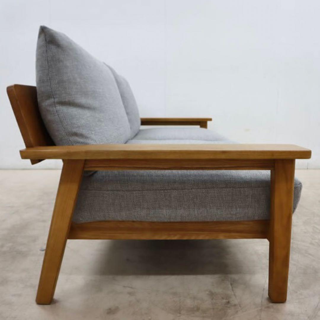 展示品 unico ウニコ KIRP キルプ3人掛けソファ　ウッドフレーム