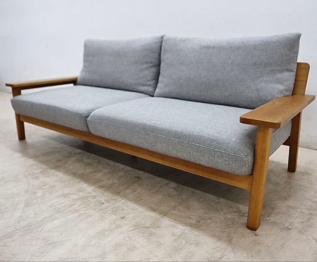 展示品 unico ウニコ KIRP キルプ3人掛けソファ　ウッドフレーム