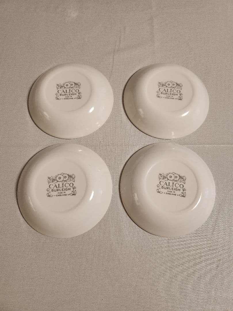 burleigh バーレイ キャリコ プレート 4個