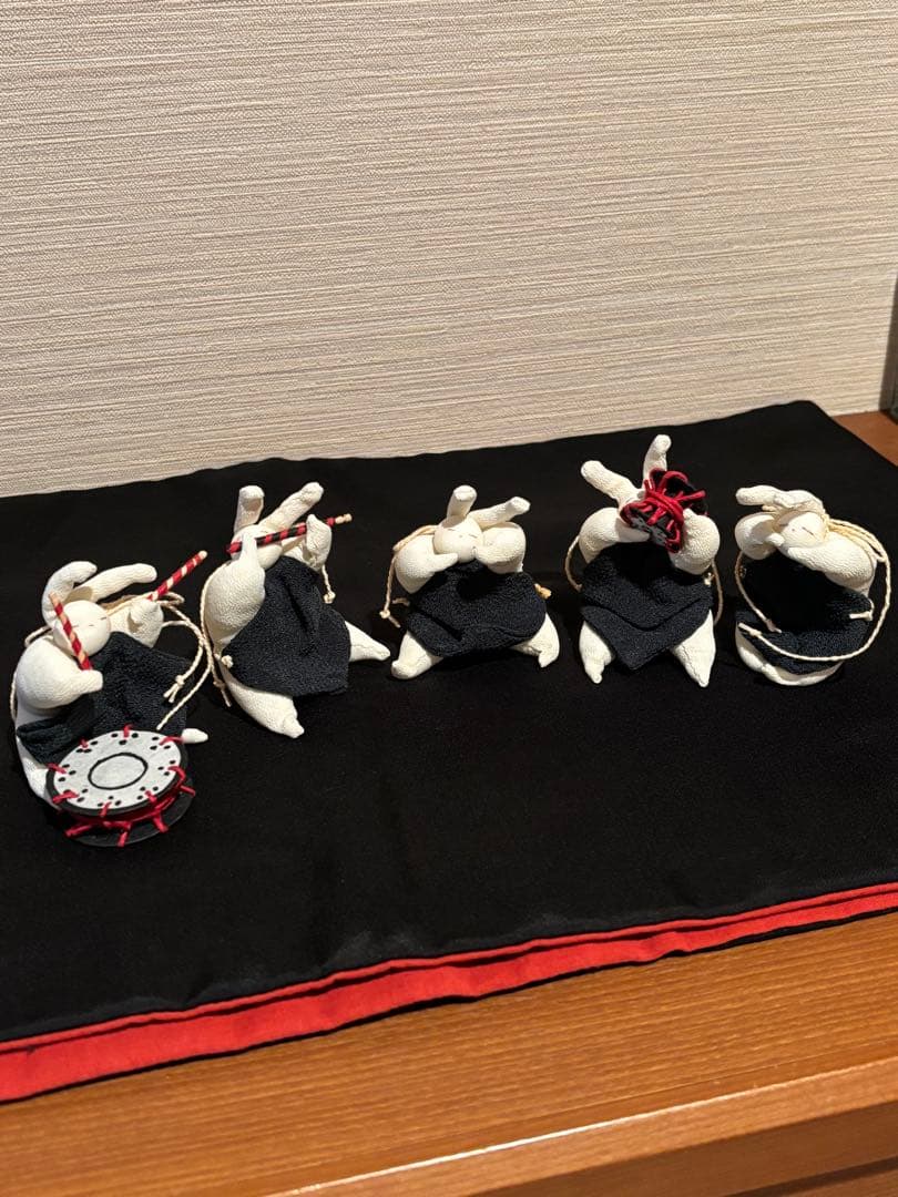 うさぎの雛人形　10体　ちりめん製　美品