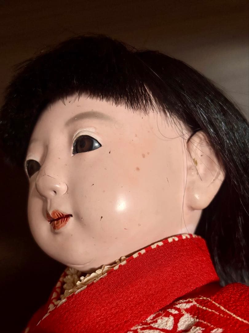 h*t様 市松人形 赤い着物