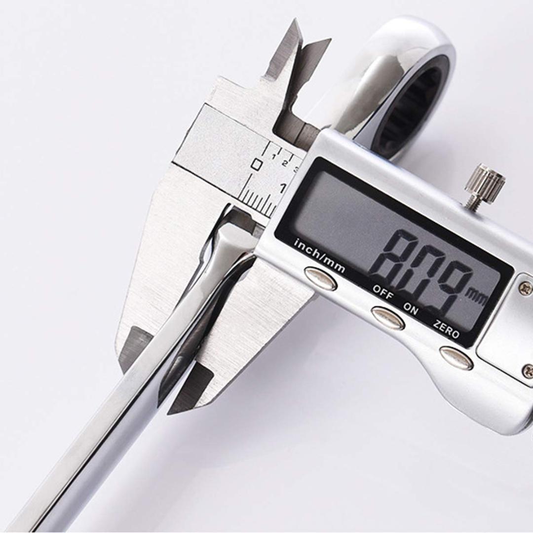 717mm 7本組 板ラチェットレンチ コンビネーションレンチセット