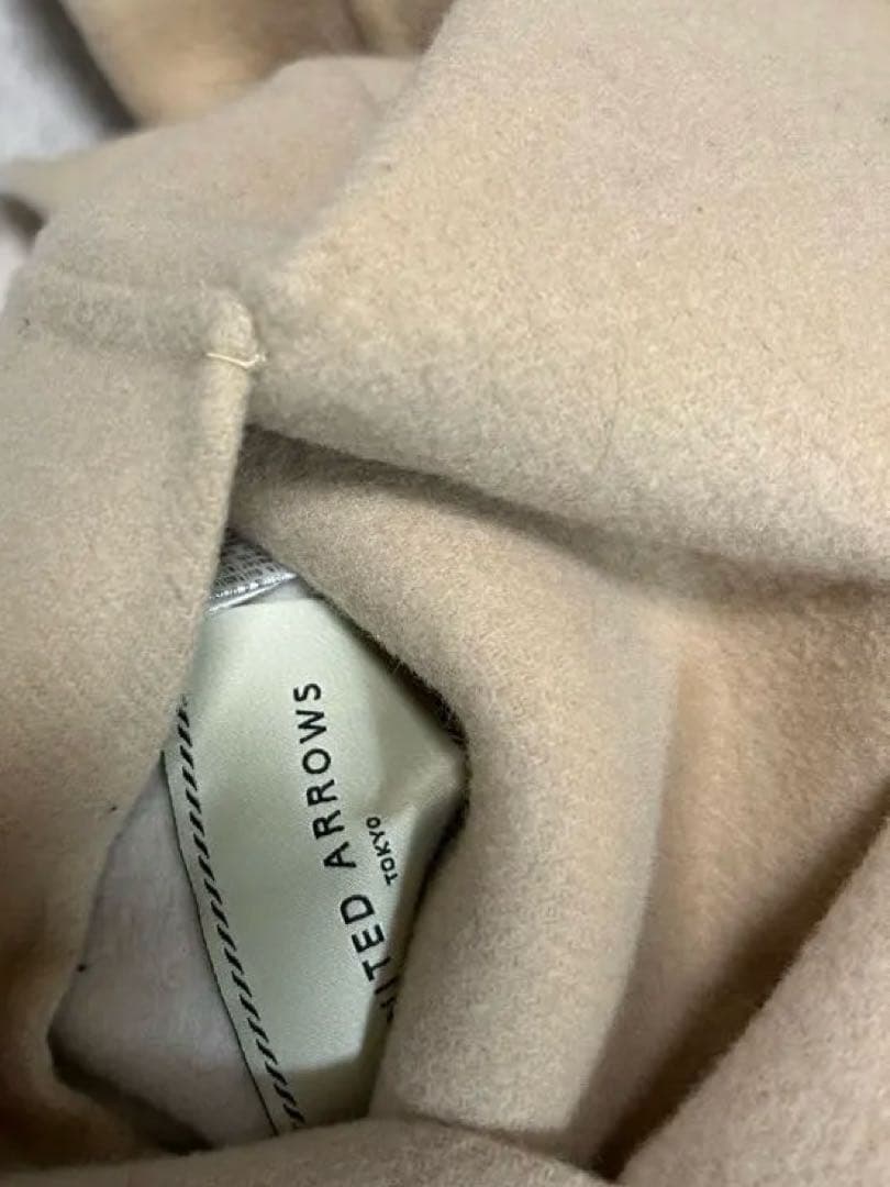 p*e様 UNITED ARROWS　バイカラー リバー　ミドルコート