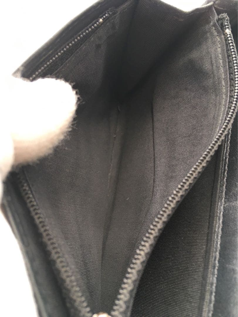 J64 シャネル　CHANEL キャビアスキン　長財布