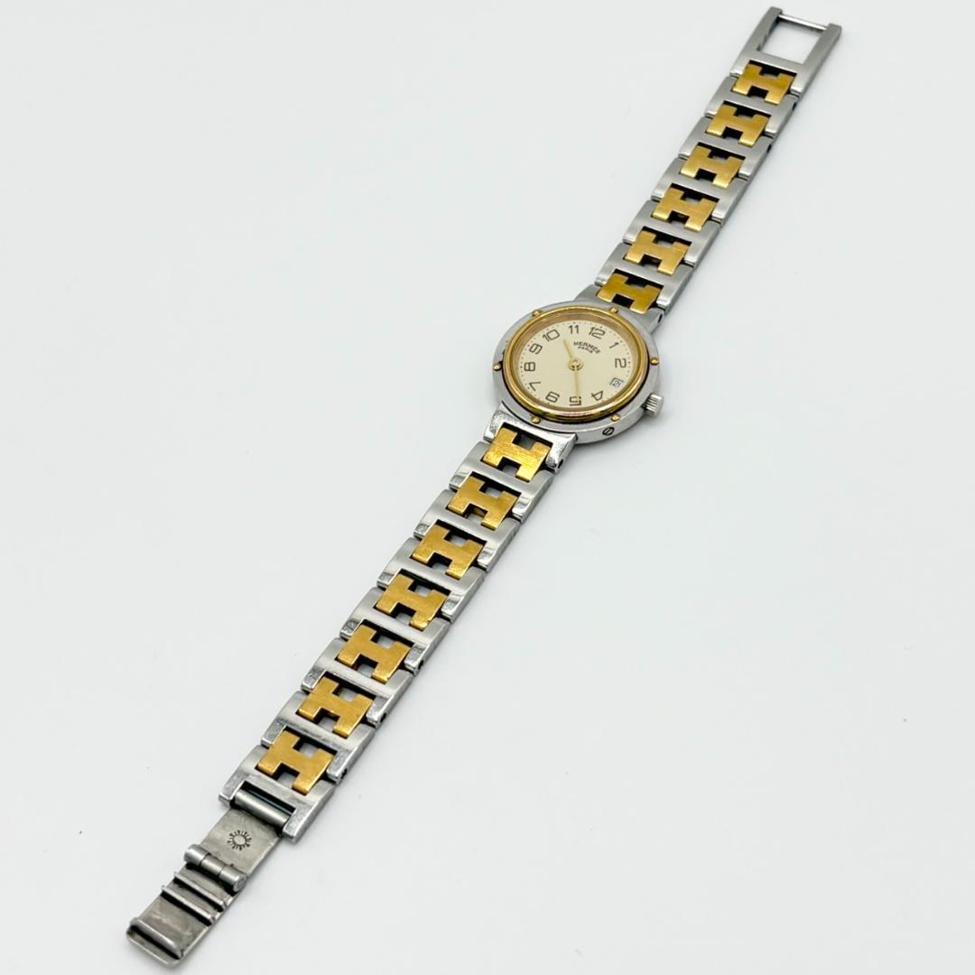 303●美品● HERMES エルメス クリッパー レディース アイボリー