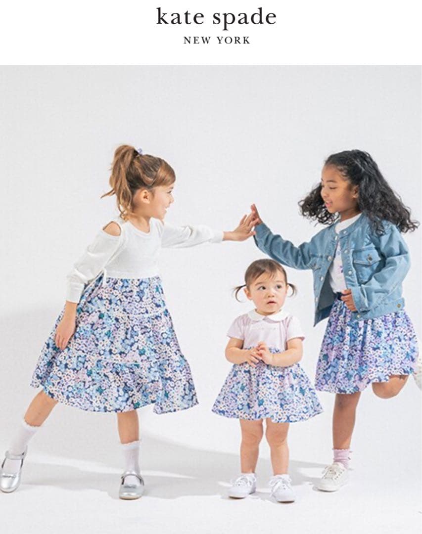 新品　ケイトスペードニューヨーク　140 スプリングタイムドッキングワンピース