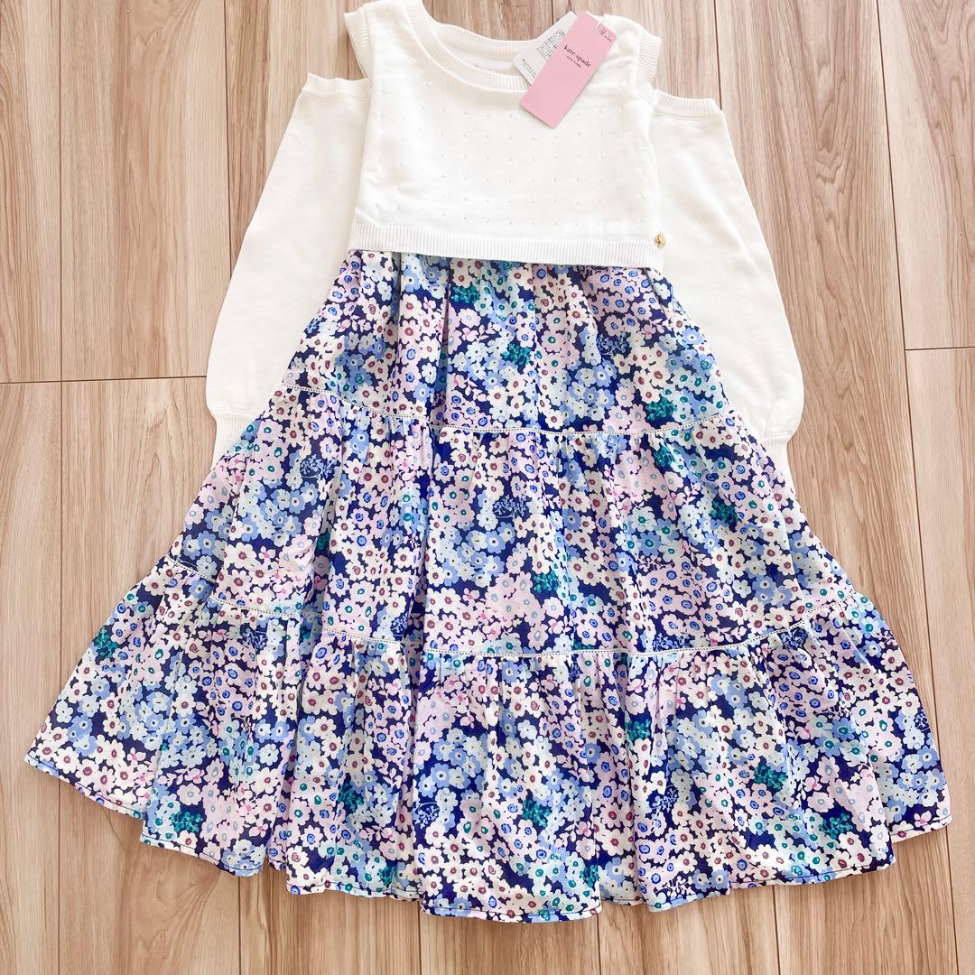 新品　ケイトスペードニューヨーク　140 スプリングタイムドッキングワンピース