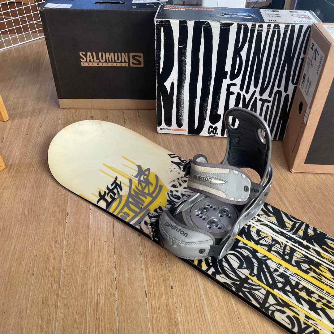 BURTON　バートン　スノーボードセット　MISSIONバインディング付