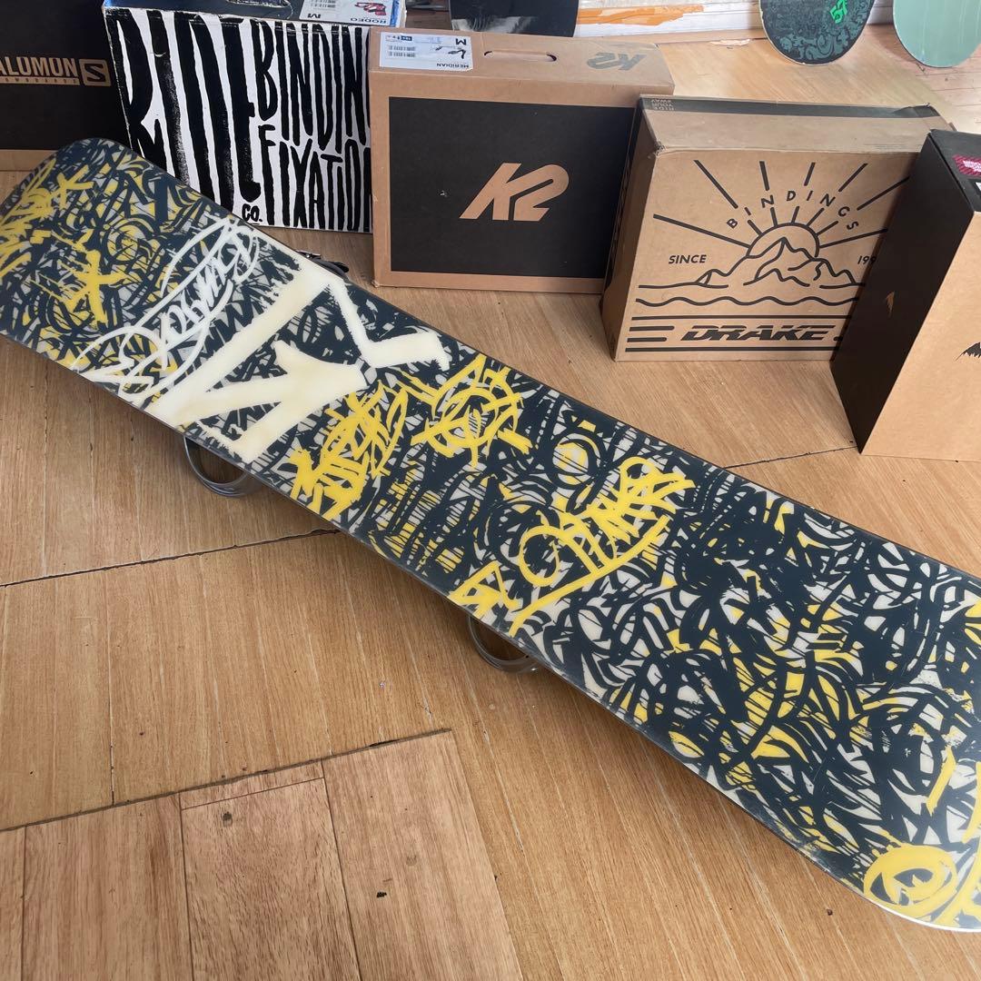 BURTON　バートン　スノーボードセット　MISSIONバインディング付