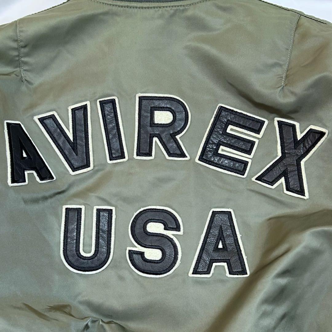 AVIREX アヴィレックス 胸タグ アーチロゴ MA-1 フライトジャケット