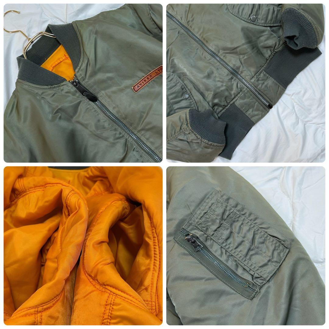 AVIREX アヴィレックス 胸タグ アーチロゴ MA-1 フライトジャケット