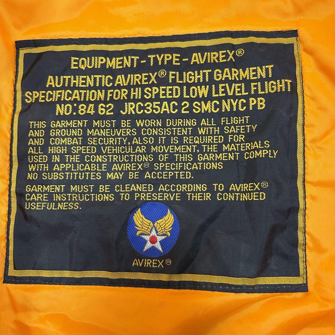 AVIREX アヴィレックス 胸タグ アーチロゴ MA-1 フライトジャケット