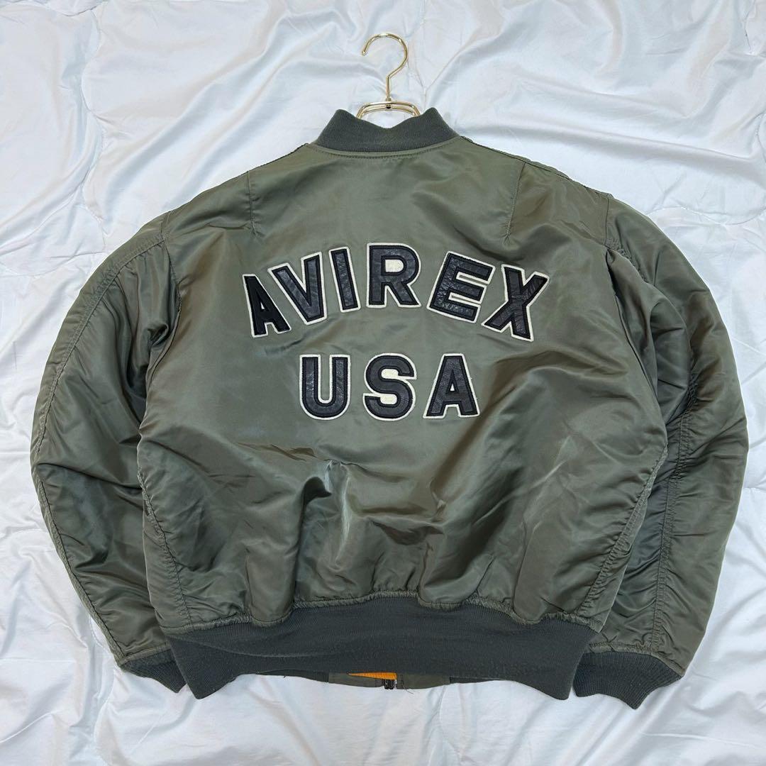 AVIREX アヴィレックス 胸タグ アーチロゴ MA-1 フライトジャケット