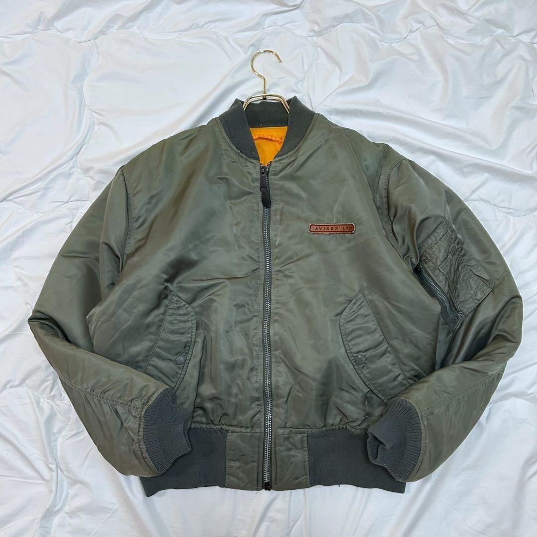 AVIREX アヴィレックス 胸タグ アーチロゴ MA-1 フライトジャケット