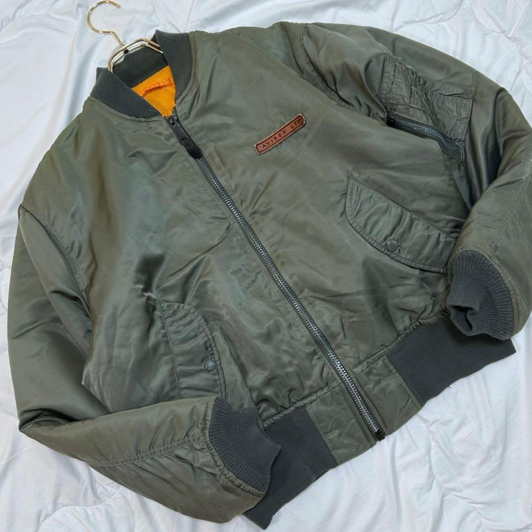 AVIREX アヴィレックス 胸タグ アーチロゴ MA-1 フライトジャケット