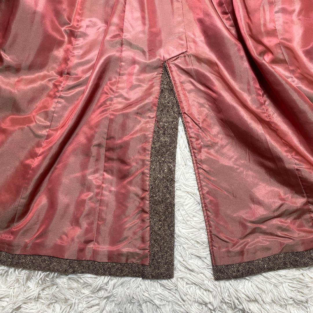 食米過子 ポールスミス　ツイード　ベルト　アンゴラ混　ブラウン　スリット