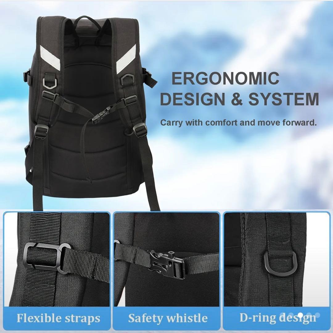 【新品】 スキー スノーボード用品リュック バッグ 黒