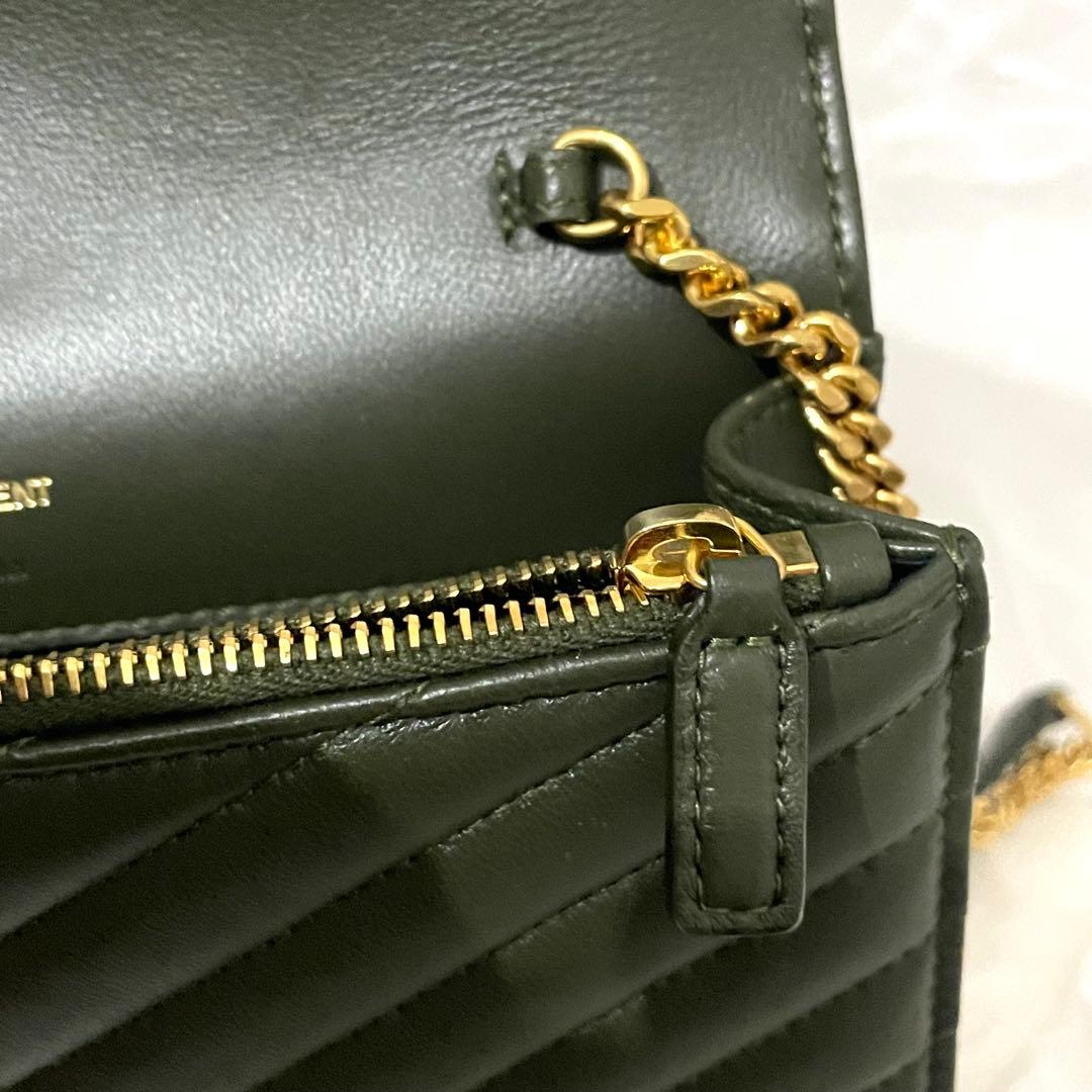 サンローラン カサンドラ エンベロープ　ラムスキン　ショルダーバッグ