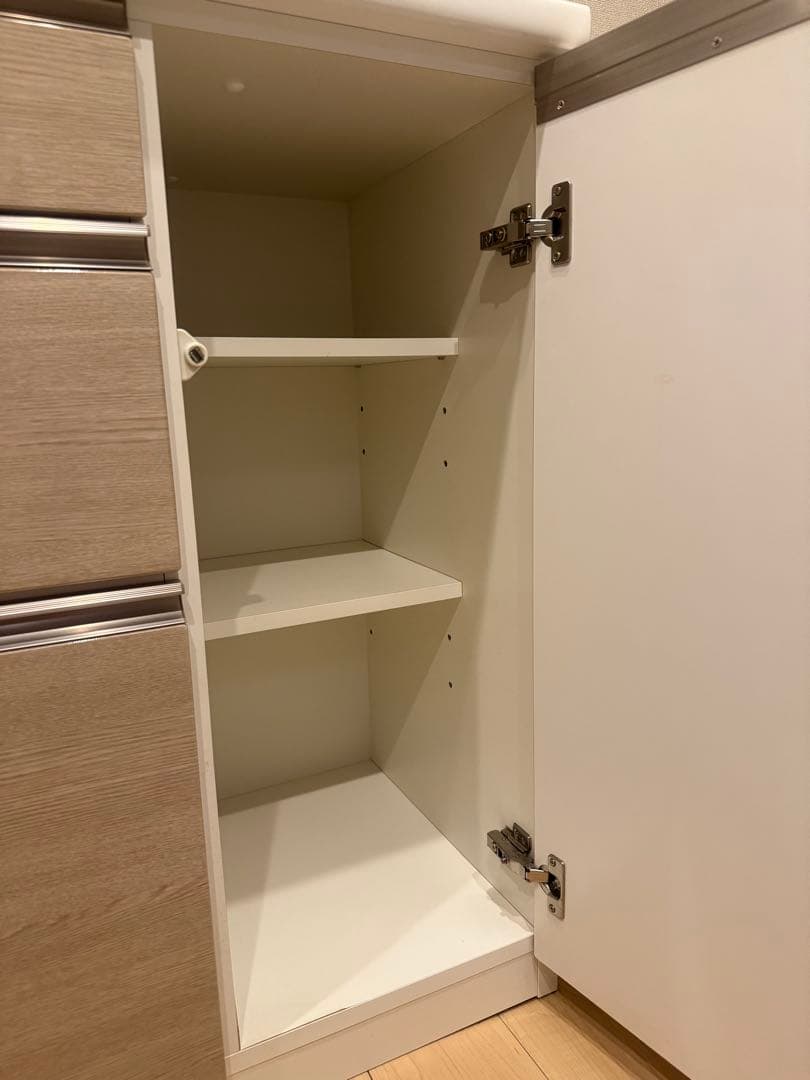 松田家具　カップボード　食器棚　ラテオーク　ベージュ