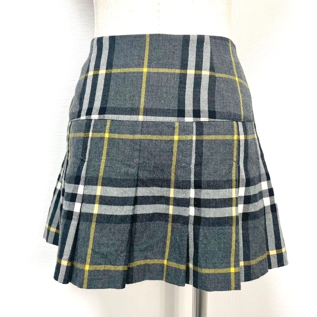 y2k❤️ BURBERRY BLUE LABEL 2連ベルト チェックスカート