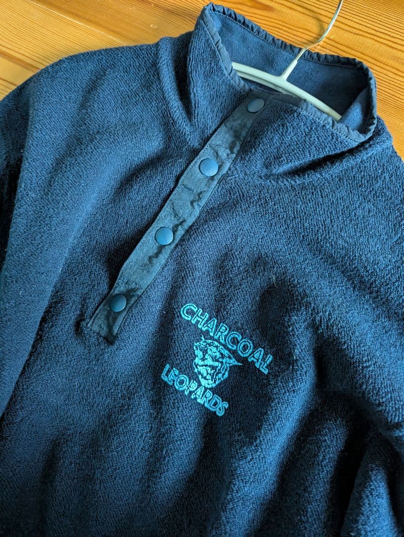 Americana×Charcoal Leopards スナップ プルオーバー