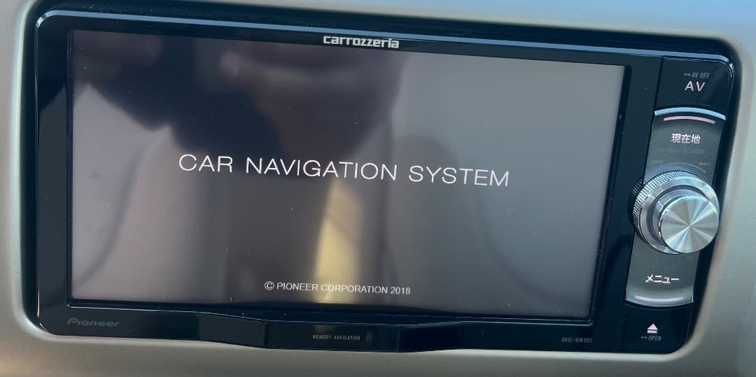 パイオニア AVIC-RW901-R フルセグナビ。地図データ2018年版。
