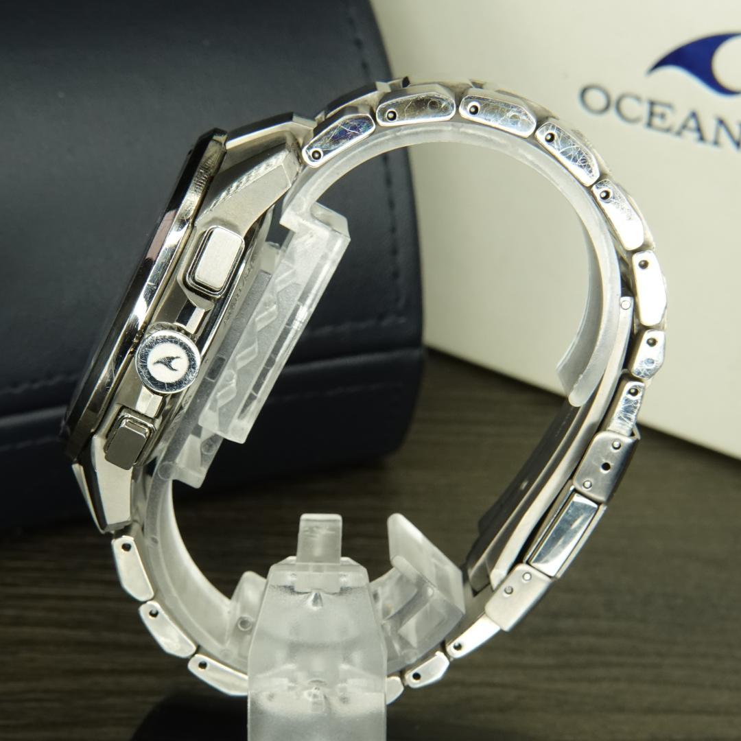 【電池新品】希少青 オシアナス OCW-T2000 箱付美品 電波ソーラー