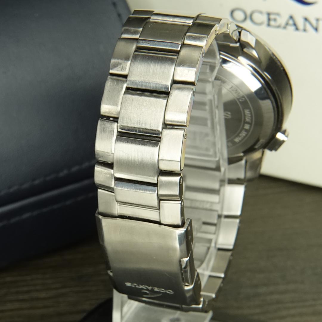 【電池新品】希少青 オシアナス OCW-T2000 箱付美品 電波ソーラー